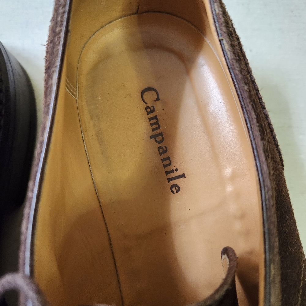Campanile Brown Suede Men's Lace Up Oxfords, Size 10 - Picture 3 of 13